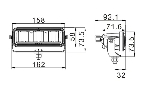 LED rampa Skyled Aries 196mm, 12/24V s rámečkem