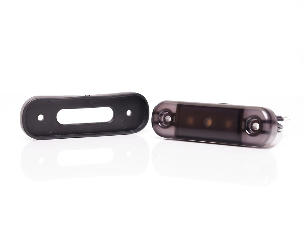 LED poziční světlo Waś 12-24V, zatmavené, 3 LED- bílé