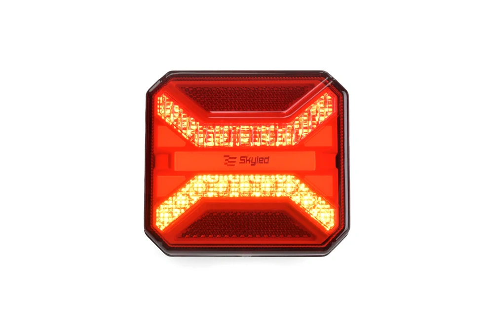 LED zadní koncové světlo Skyled, poziční, brzdové, směrové, osvětlení spz, ECE R148, R150, R10