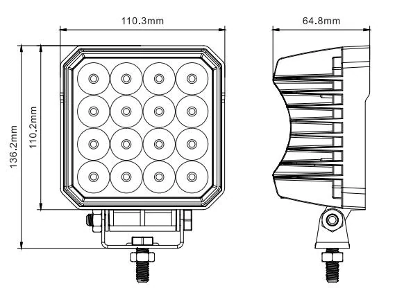 LED pracovní světlo Skyled ,,Redline", 2430lm, 27W, 9-32V, ADR, ECE R10