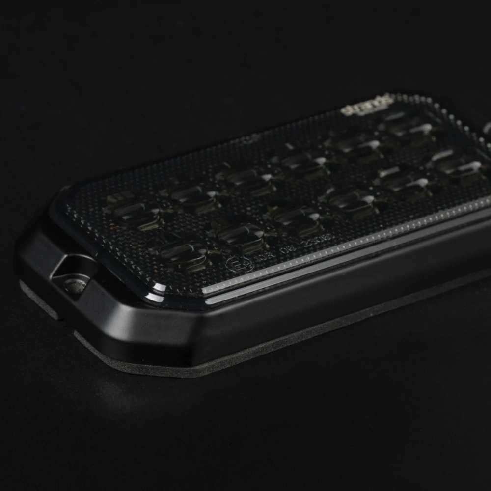 Výstražné světlo Strands Dark Knight, 12 LED, 10-32V, 25W, ECE R10, R65- oranžová/bílá