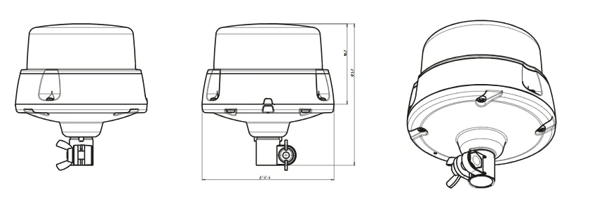 LED Maják Waś na čep, 12/24V, ECE, - Čirý