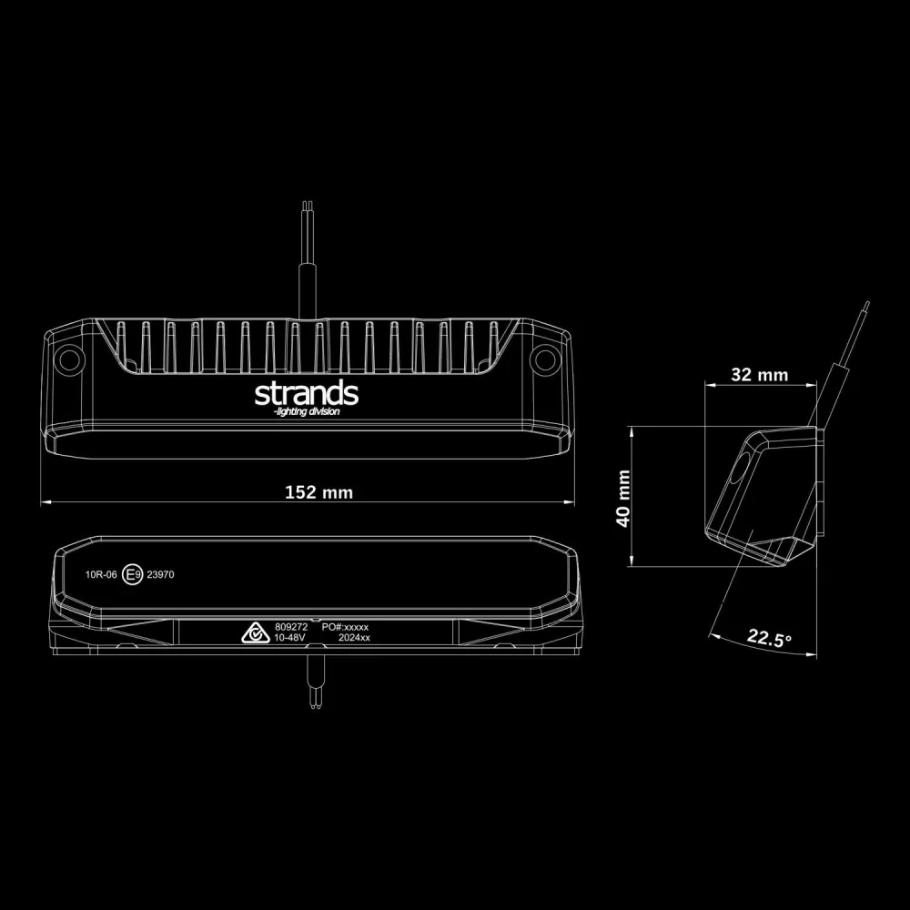 LED Pracovní světlo Strands Firefly Scene light, 10-48V, 30W, 2000lm
