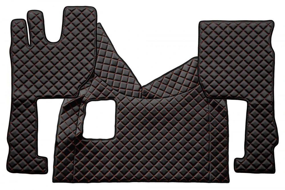 Celoplošné podlahové rohože - prošívané ECO-Leather, VOLVO FH 4 (2013-) - manuální převodovka