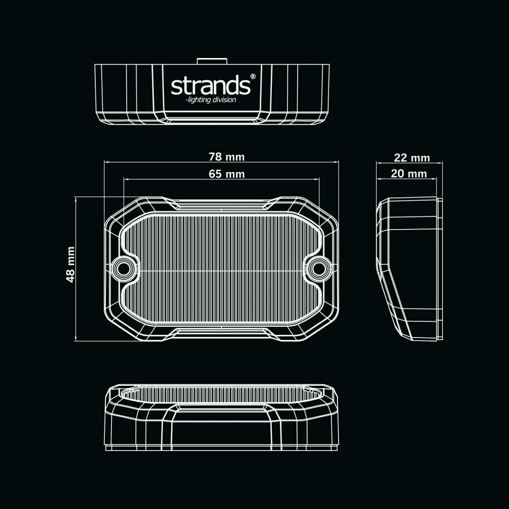 Zpátečkové/výstražné světlo Strands Unitty Scene Light 9w
