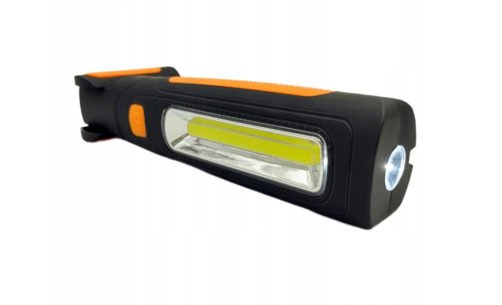 Dílenská lampa COB+LED s háčkem a magnetem, nabíjecí, 800mAh