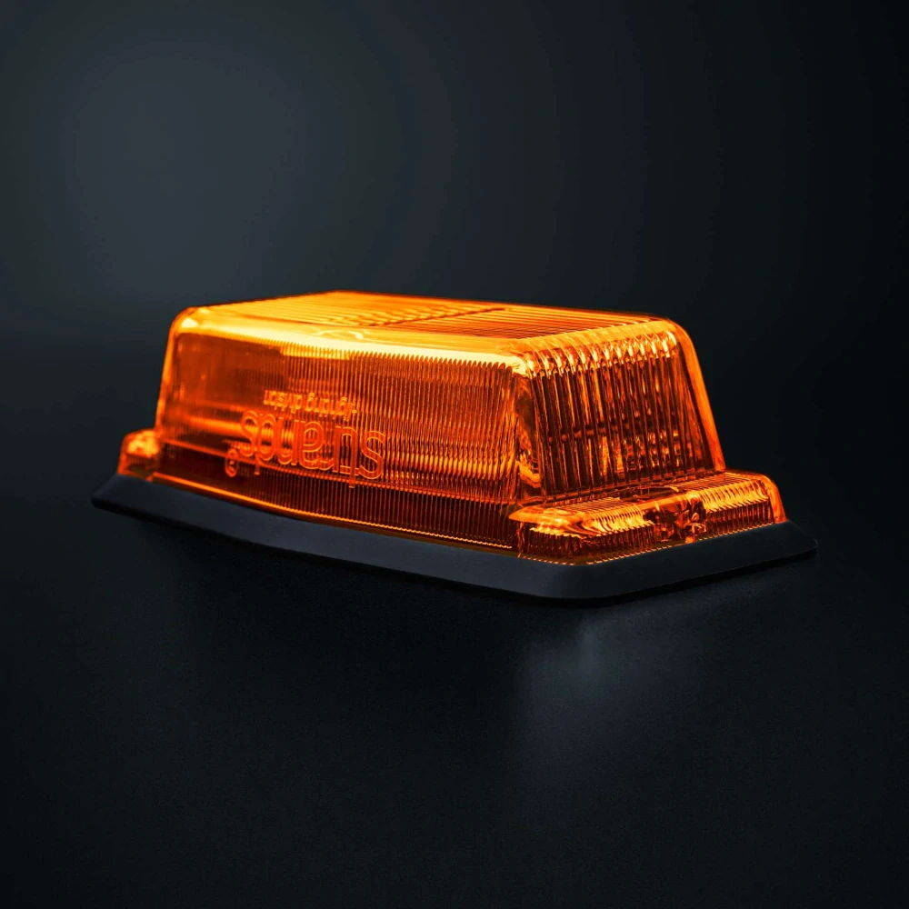 Double burner Strands IZE LED, s pozičním a výstražným světlem, 10-32V, ECE R10, R148 - oranžový