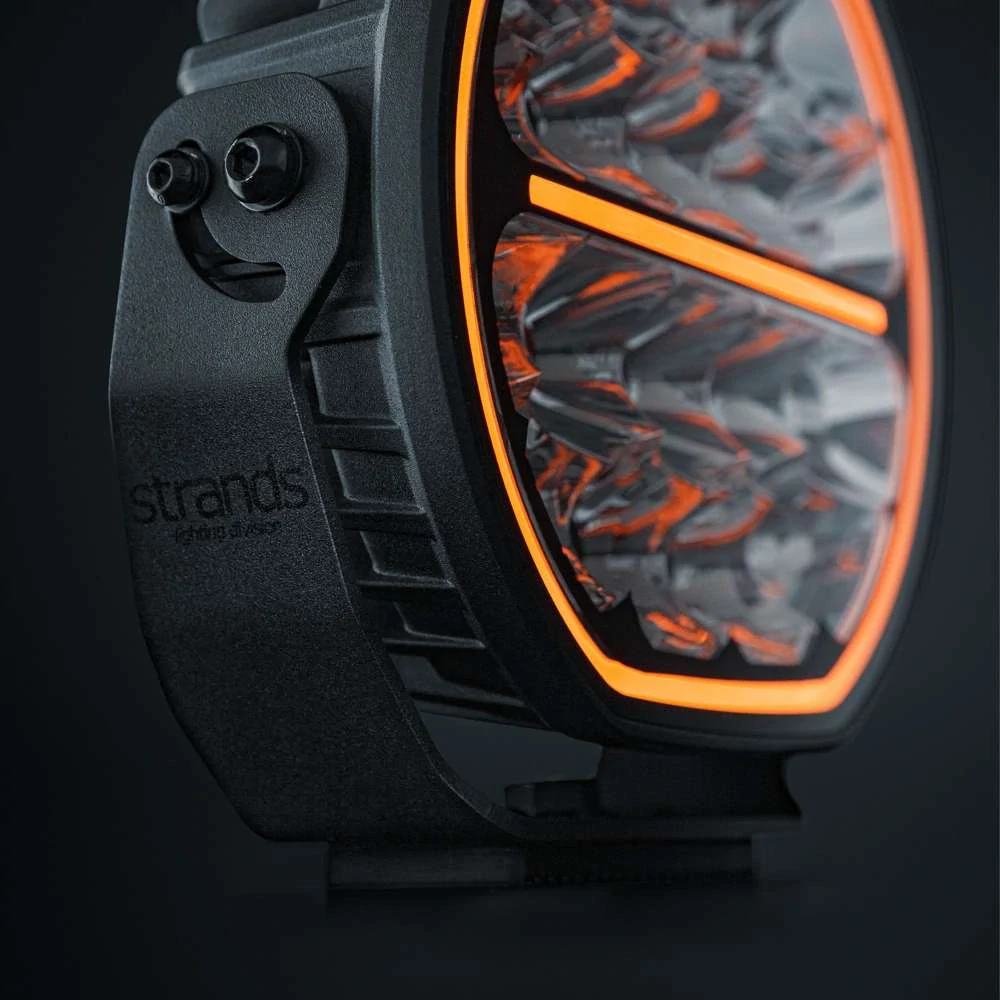 LED reflektor Strands Big energy 2.0 9", s pozičním světlem, 10-32V, 140W, 12900lm, černý