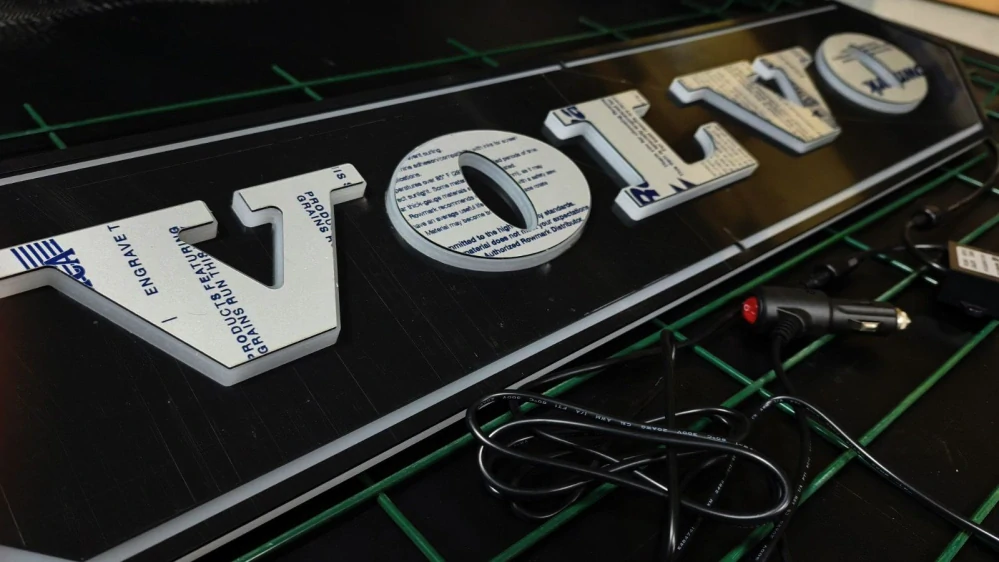 LED nápis Volvo 1000x200mm, venkovní i vnitřní, 24V
