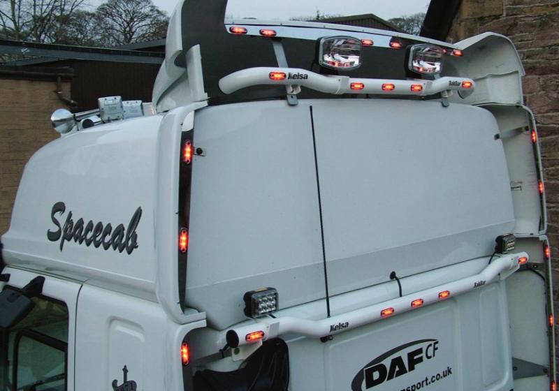 Zadní nerezový rám Kelsa BakBar pro  DAF CF Euro6 Spacecab