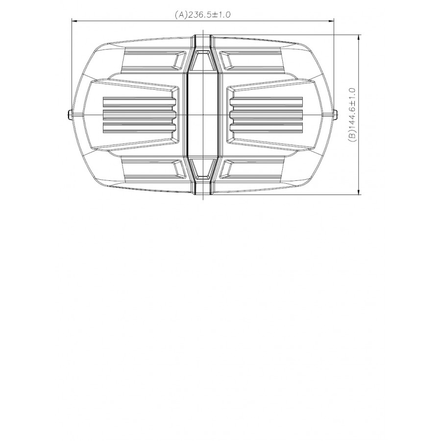 Mimi LED majáková rampa 12- 24V, 237 mm, 32 LED, 23W, ECE R65, ECE R10, magnet