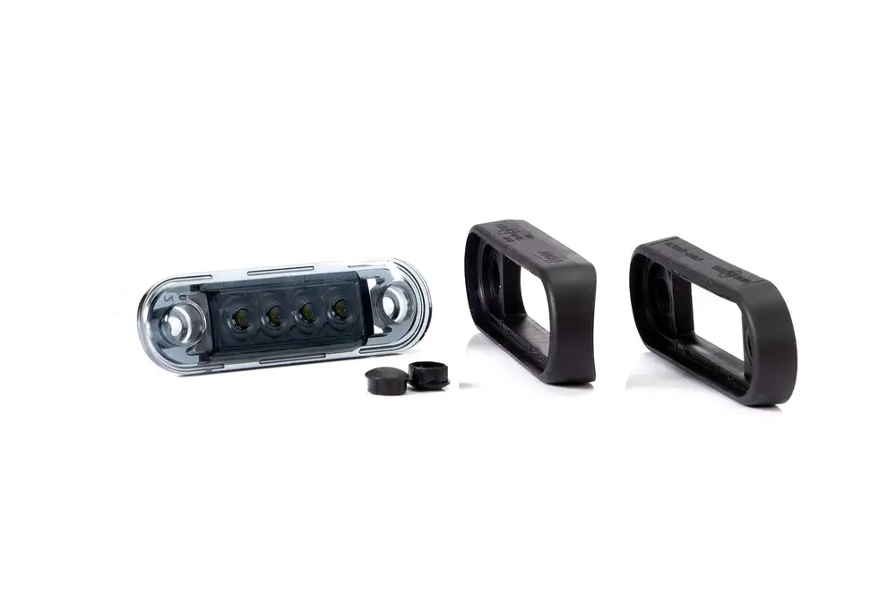 LED poziční světlo, 12-30V zatmavené- Oranžové