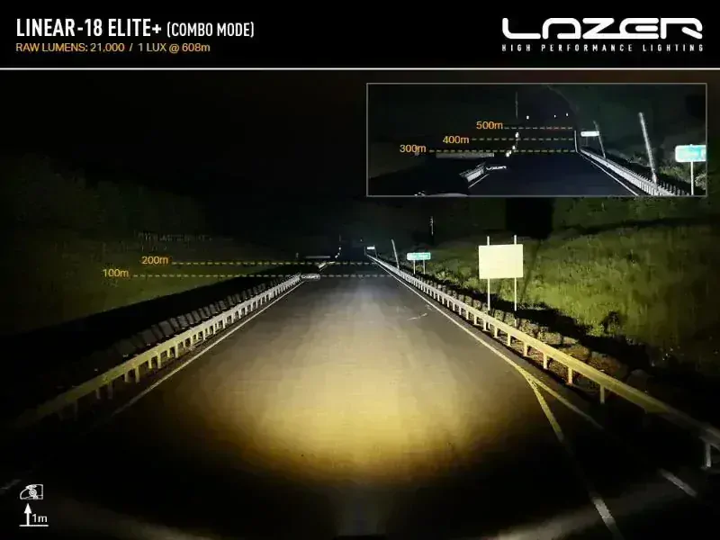 LED přídavné světlo 532mm, LAZER LINEAR-18 ELITE+, 21000Lm, 4 světelné módy, 5000k. IP68