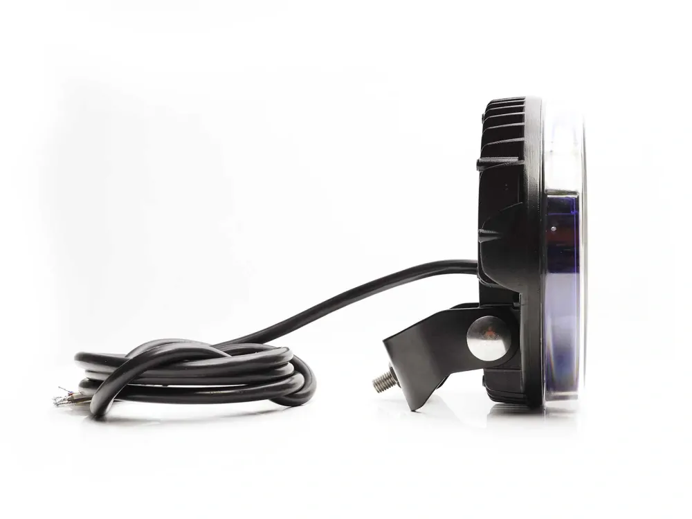 LED přídavný reflektor Waś 7" 178mm s pozičním světlem, strobo, 9000lm, 12-24V, ECE