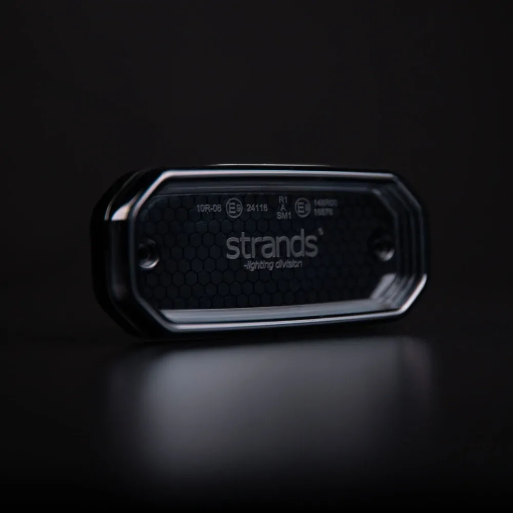 LED poziční světlo 116,5mm Strands FOR9T, 10-40V, 58LED, ECE R10, R148- bílé