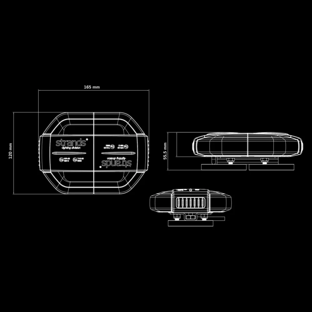 Mini LED majáková rampa Strands CRUISE LIGHT 316,4mm, 10-30V, ECE R65, R10