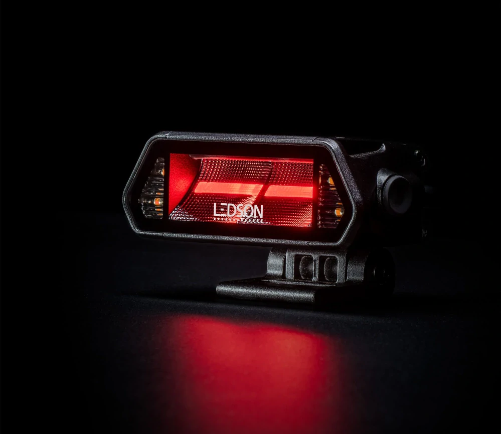 LED pracovní rampa Ledson Epix5+ (127mm), s červeným a oranžovým pozičním světlem, strobo, 9-36V, 30W
