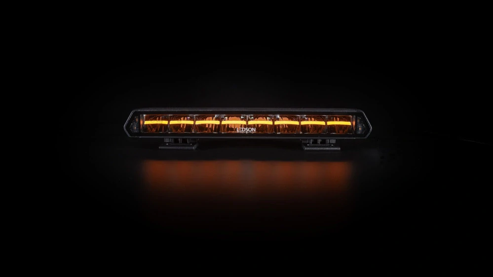 LED rampa Ledson Epix14+ (355,6mm), s bílým a oranžovým pozičním světlem, strobo, powerboost, 9-36V, 120W