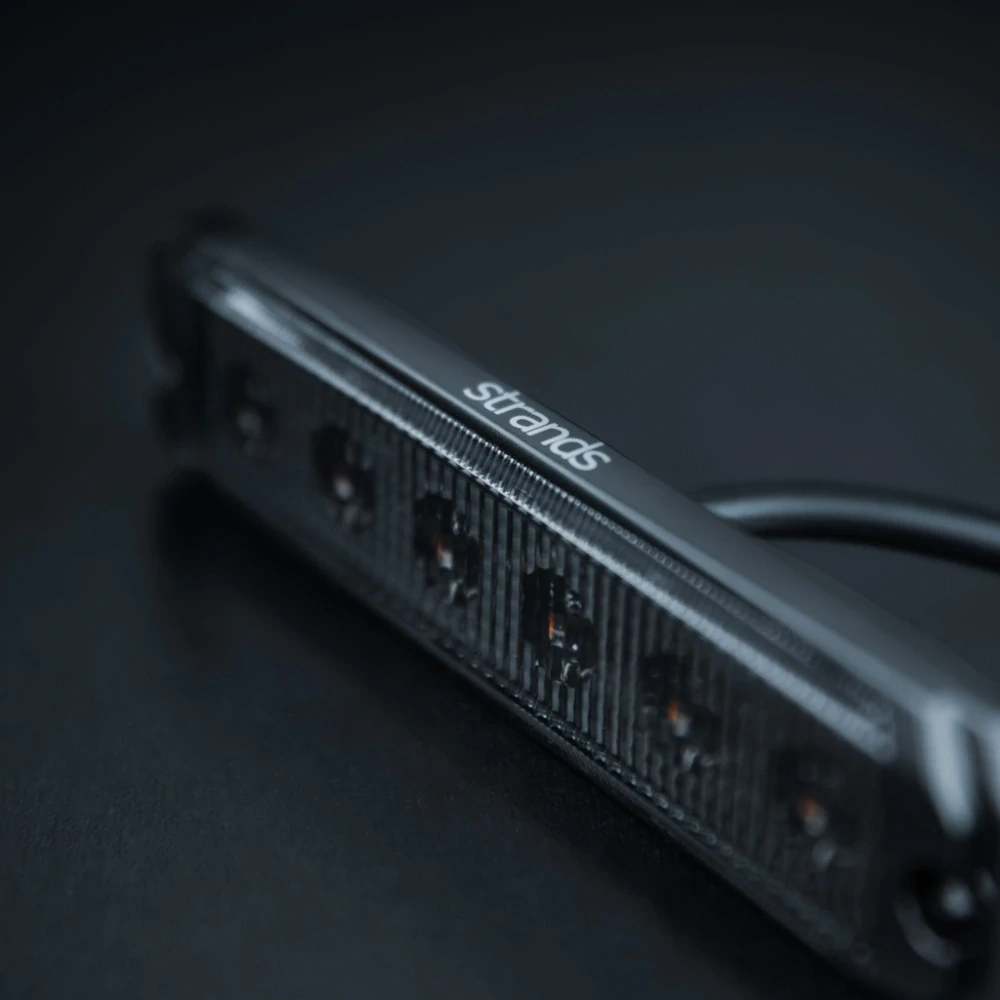 LED poziční světlo Strands Dark Knight SM6, 10-32V, 3,3W, R10- oranžové