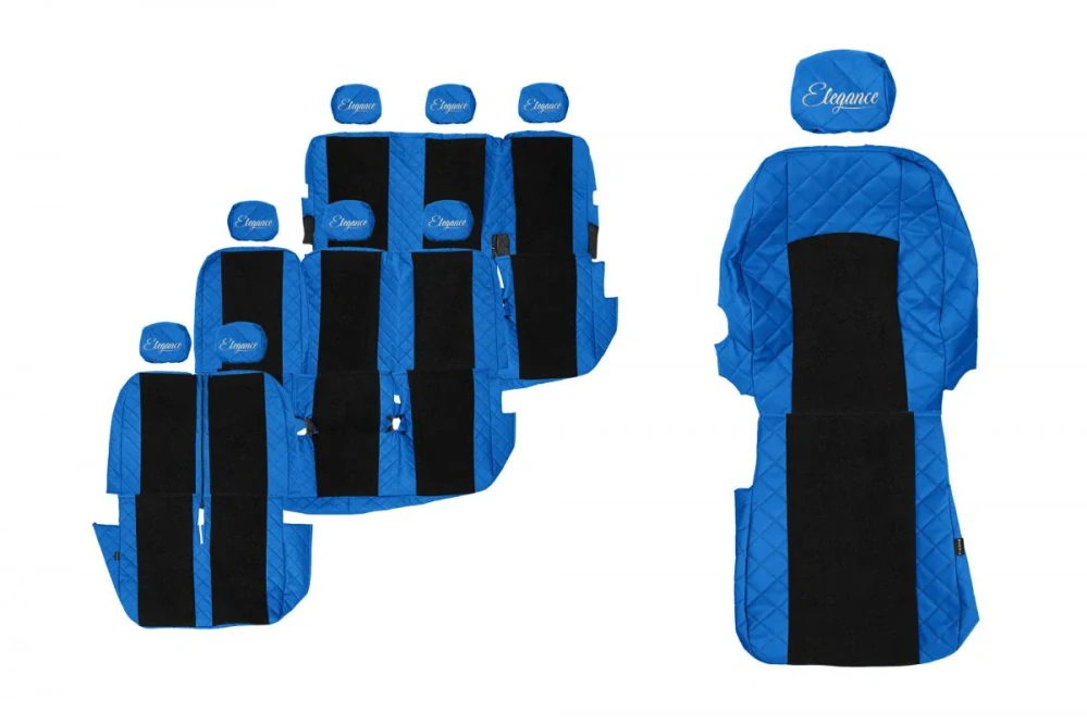 Potahy sedadel (9) - Elegance Q, RENAULT TRAFIC II (01.2001-02.2014) & OPEL VIVARO I (01.2001-02.2014) & NISSAN PRIMASTAR (01.2001-02.2014) - 9místné provedení