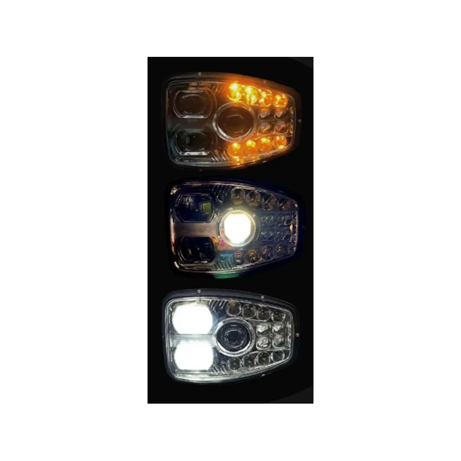 Kombinované LED světlo 12/24V, R148 R149, pluh, bagr, traktor - Levé
