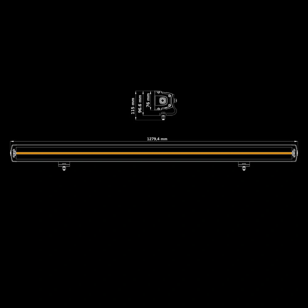 LED rampa Strands Siberia XPA DR 50" (127cm), poziční světlo, 34433lm, 10-32V, ECE R10, R148, R149