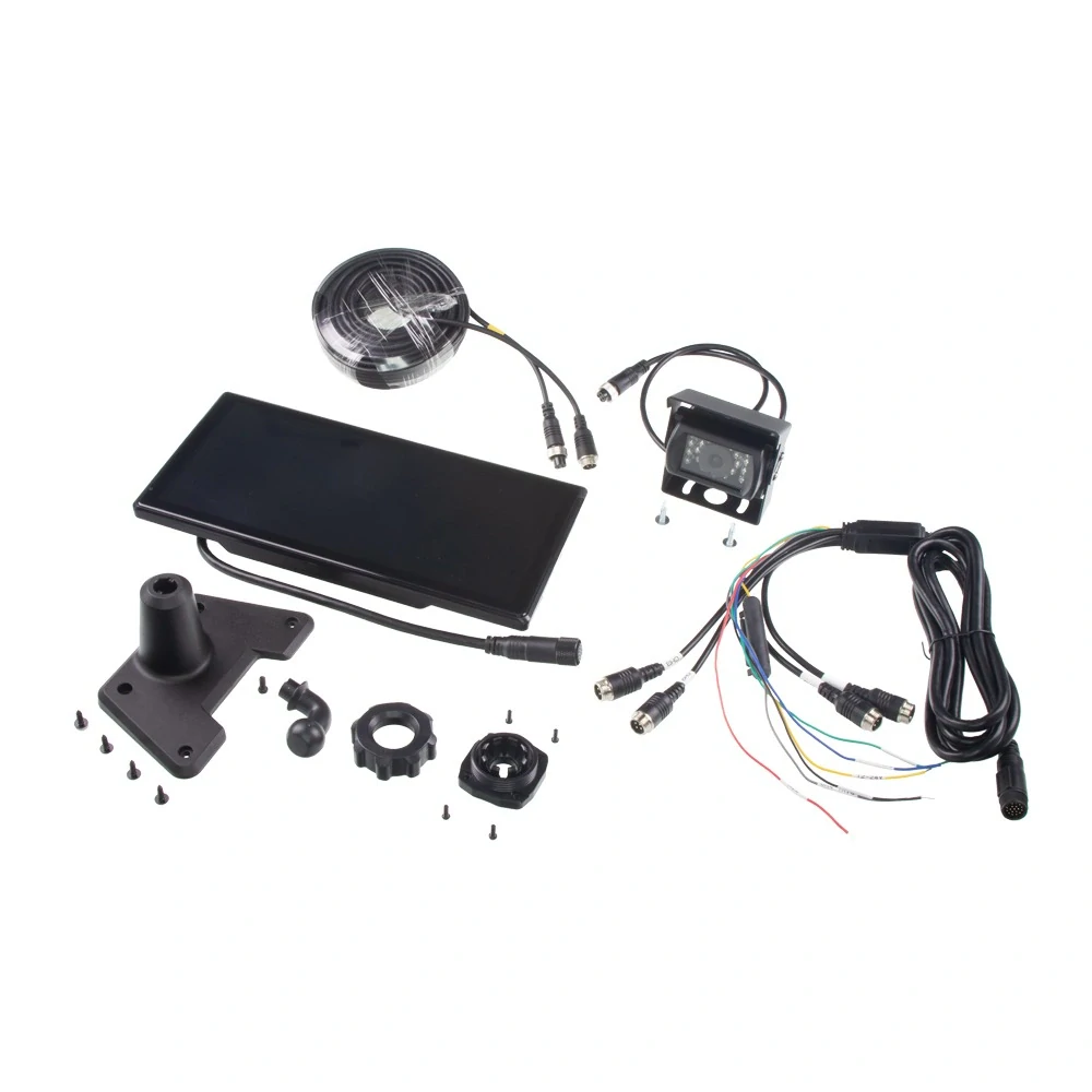 Set monitor 10,36" 4x 4PIN s Apple CarPlay, Android auto, Bluetooth, DVR, + kamera + 15m kabel