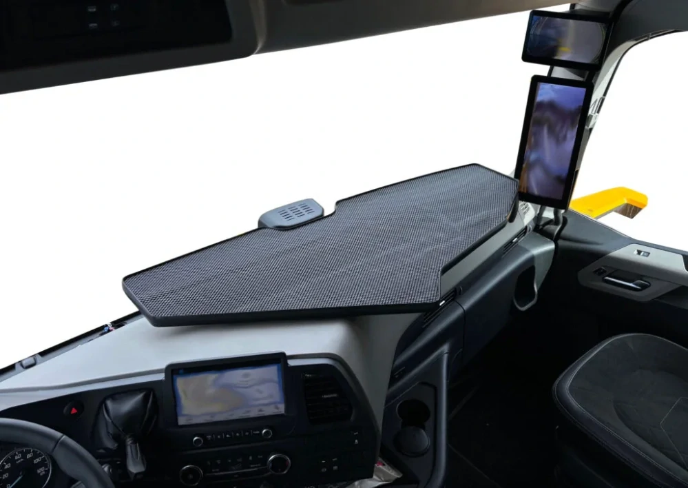 Polička dlouhá MAXI pro FORD F-MAX 2019- s kamerami, černá