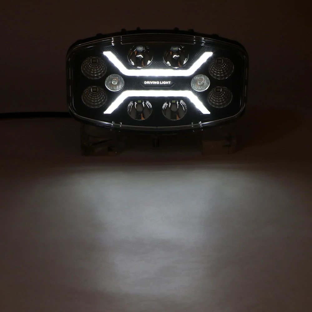 LED světlo oválné s pozičním a výstražným světlem, 80W, ECE R65, R148, R149, R10