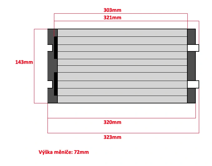 Měnič napětí Skyled 12V/230V, 3000W (1500W trvalý), čistý Sinus