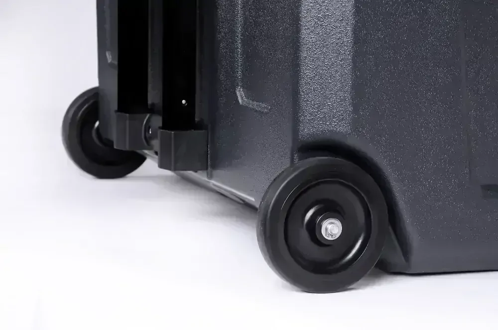 Přenosná kompresorová autochladnička Vigo Cool V40W, 40 l, 12/24/230V, Rukojeť a kolečka