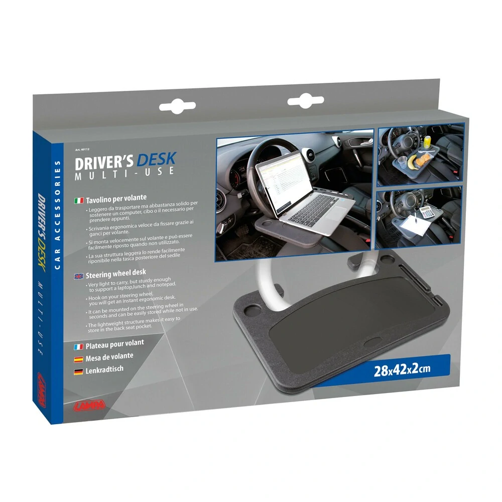 Plastový stolek na volant 28x42 cm- Univerzální