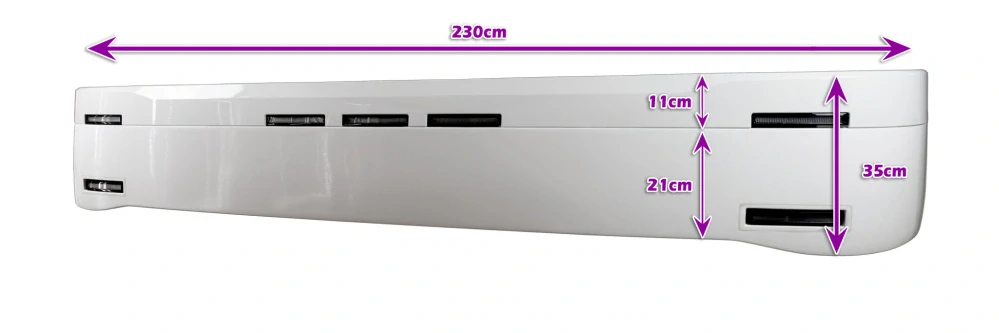 Sluneční clona pro Scania NTG 35cm, 7 výřezů