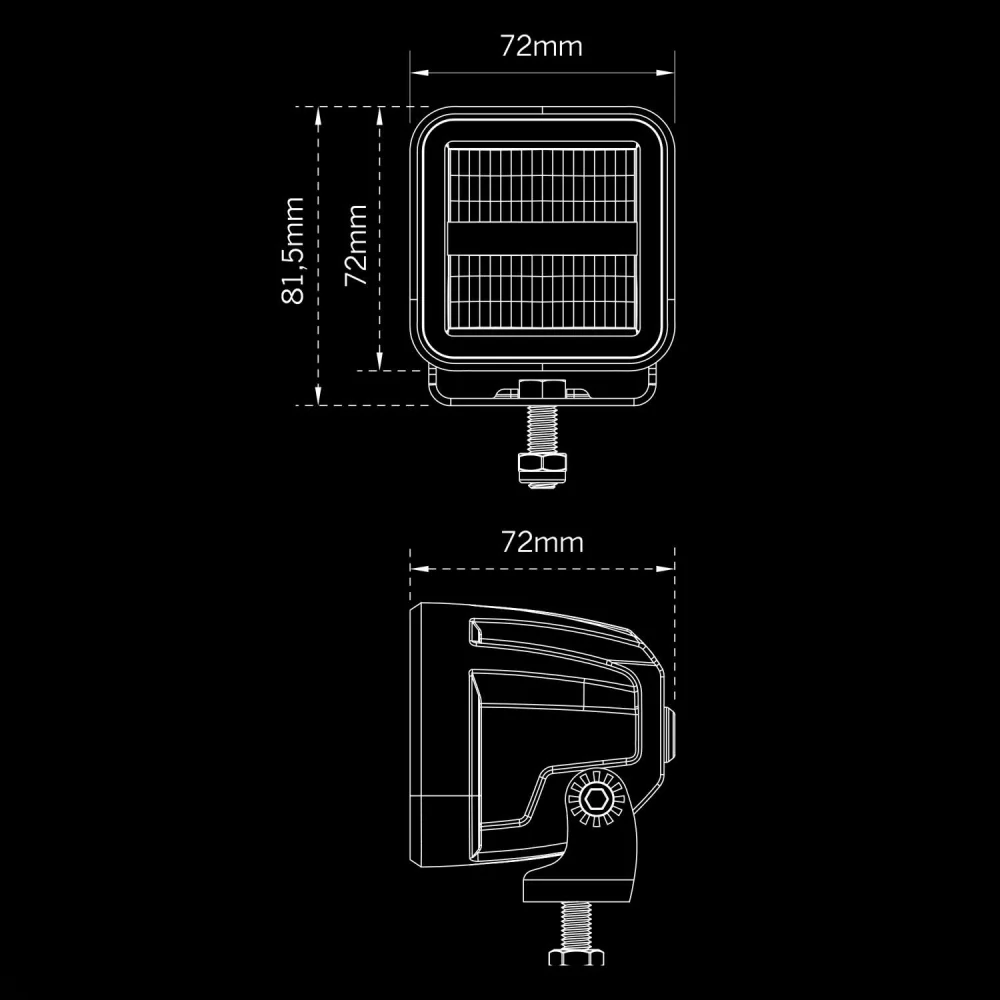 LED pracovní světlo Strands SIBERIA XP RED PANDA, s pozičním světlem, 3150lm, 9-32V, R10