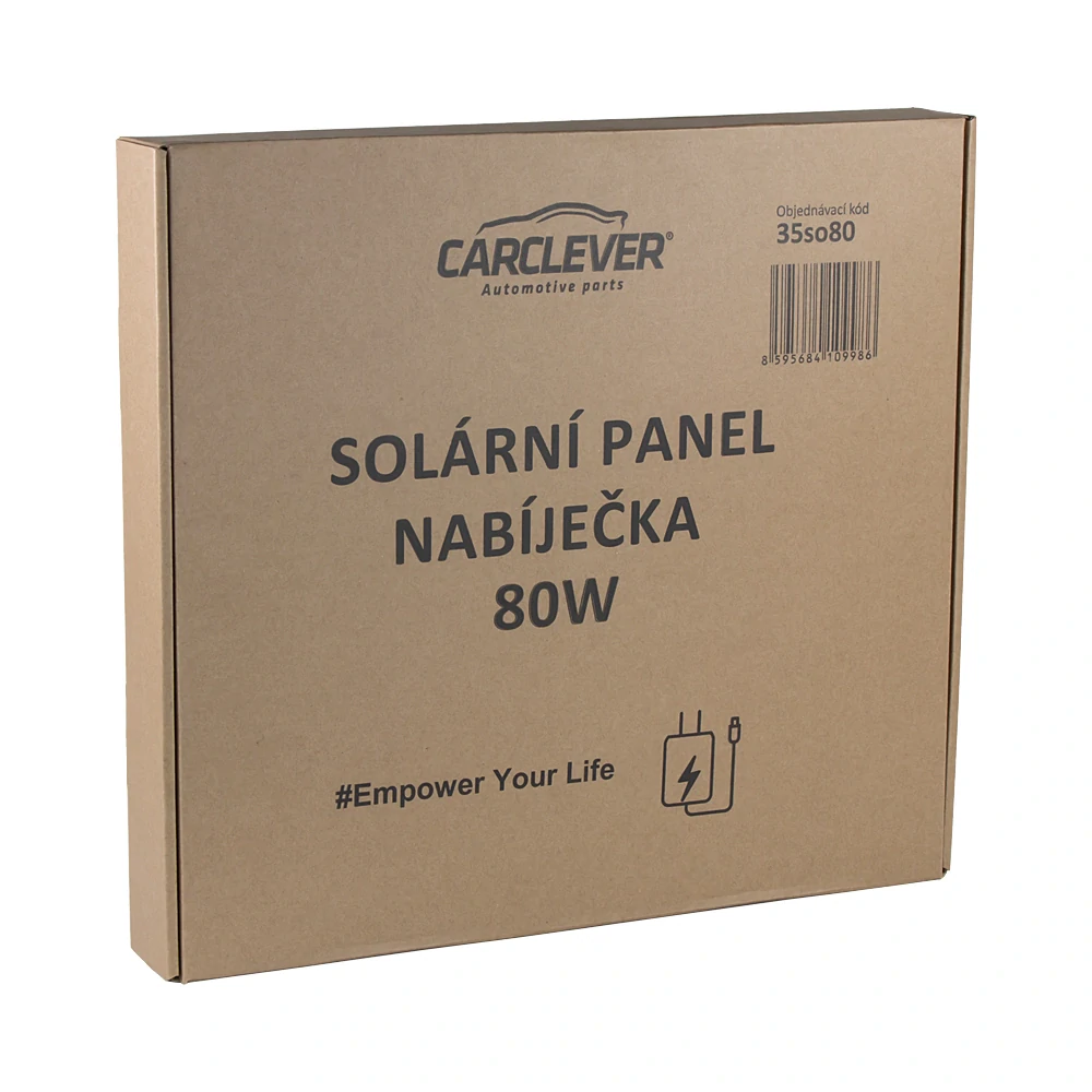Solární panel, nabíječka 80 Wp, 4,44 A, 1630x405 mm