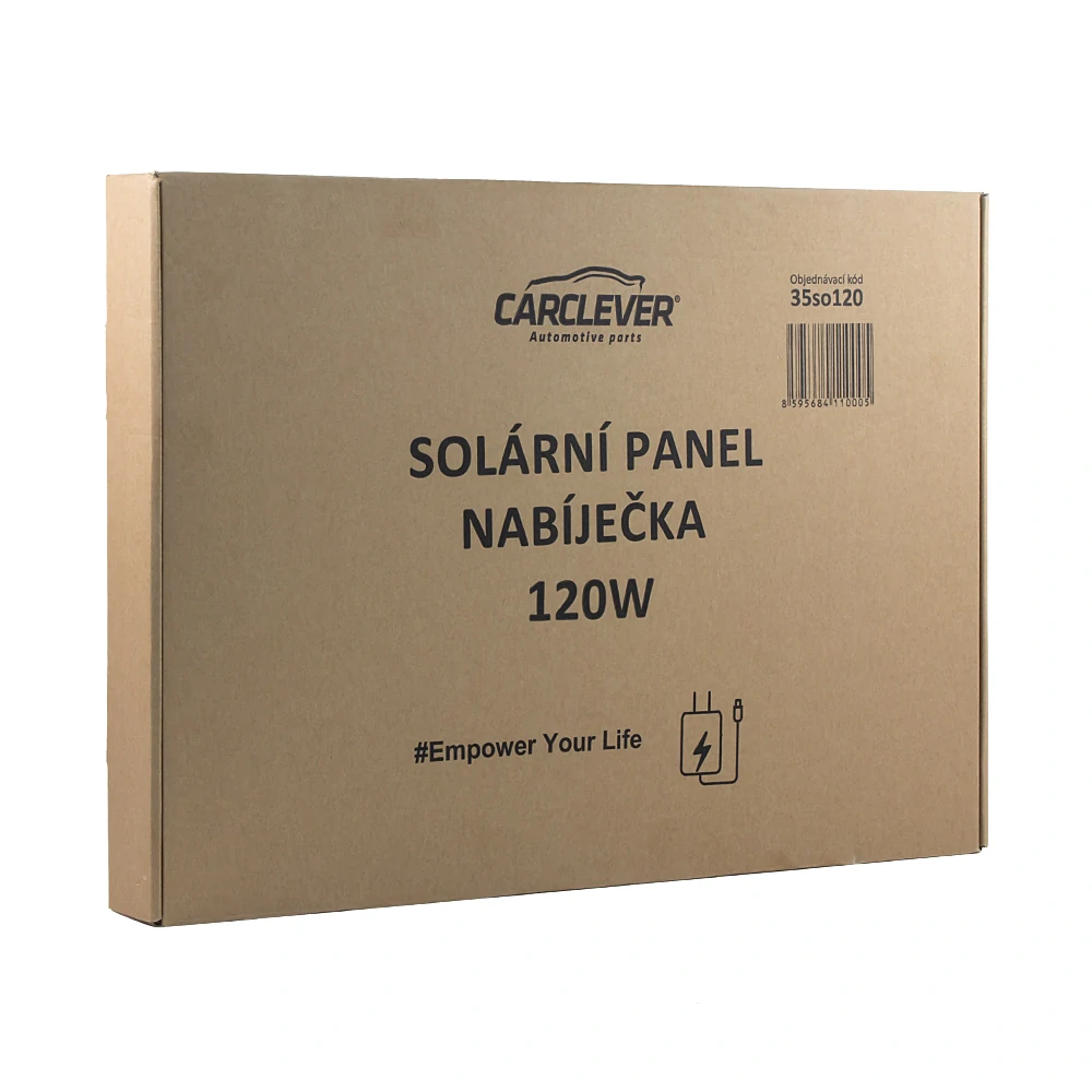 Solární panel, nabíječka 120 Wp, 6,67 A, 1650x528 mm