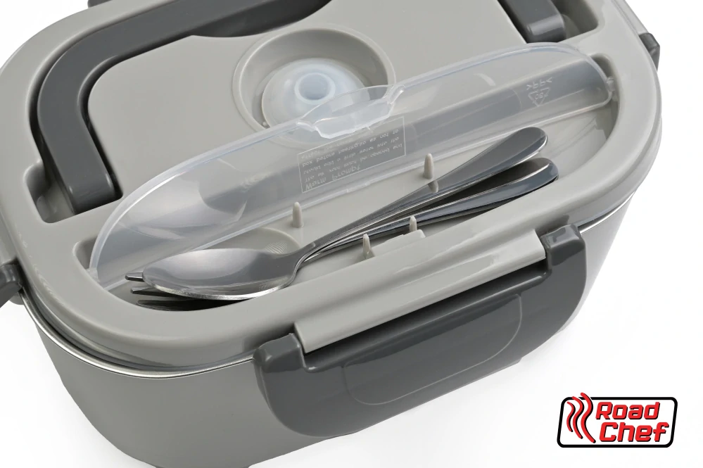 Ohřívač jídla do auta RoadChef 12/24V/230V, 80W, 1500ml (dvě komory)