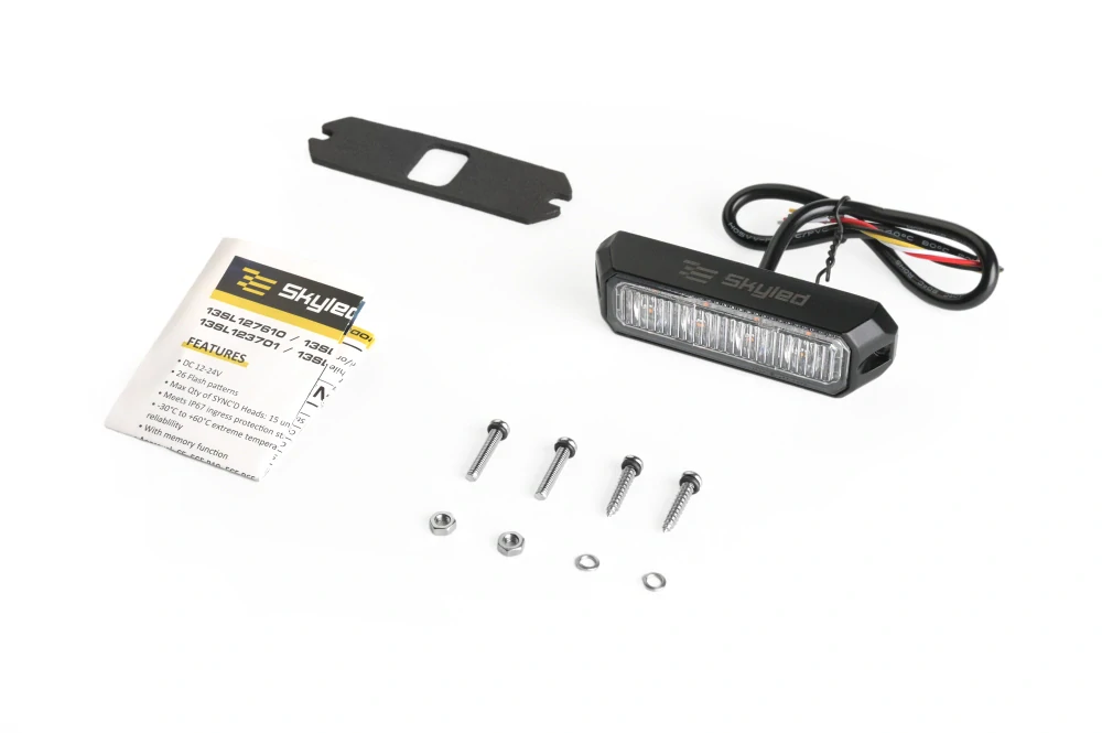Výstražné světlo Skyled (92x28mm), 4 LED, R10, R65, SAE