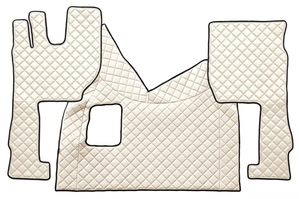 Celoplošné podlahové rohože - prošívané ECO-Leather, VOLVO FH 4 (2013-) - manuální převodovka