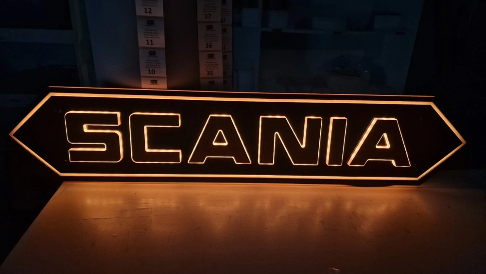 LED tabule Scania 1000x200mm, venkovní i vnitřní, 24V