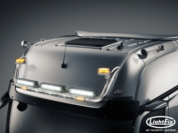 Střešní nerezový rám Lightfix SKY-LIGHT "U" nerezový – MERCEDES - ACTROS (PROCABIN) - GIGA SPACE