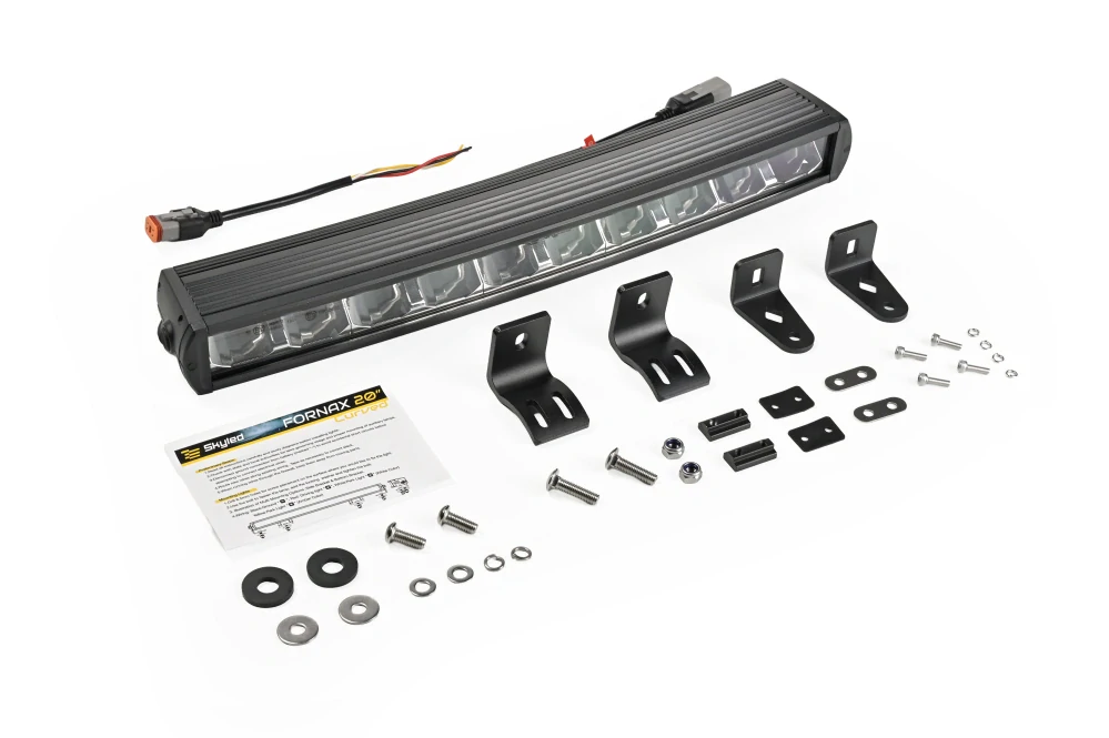 LED rampa Skyled FORNAX 20" (532mm), prohnutá, s pozičním světlem, 9-36V, 150W, 12000lm, ECE R7, R10, R112
