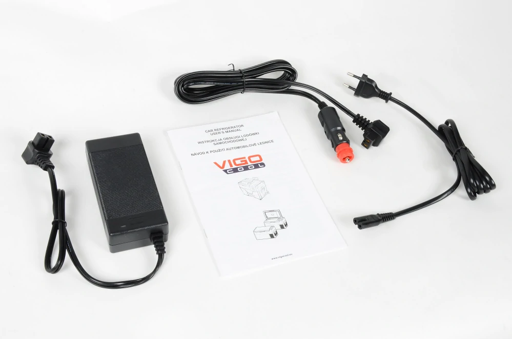 Přenosná kompresorová autochladnička Vigo Cool V40R, 40 l, 12/24/230V s baterií 15600 mAh