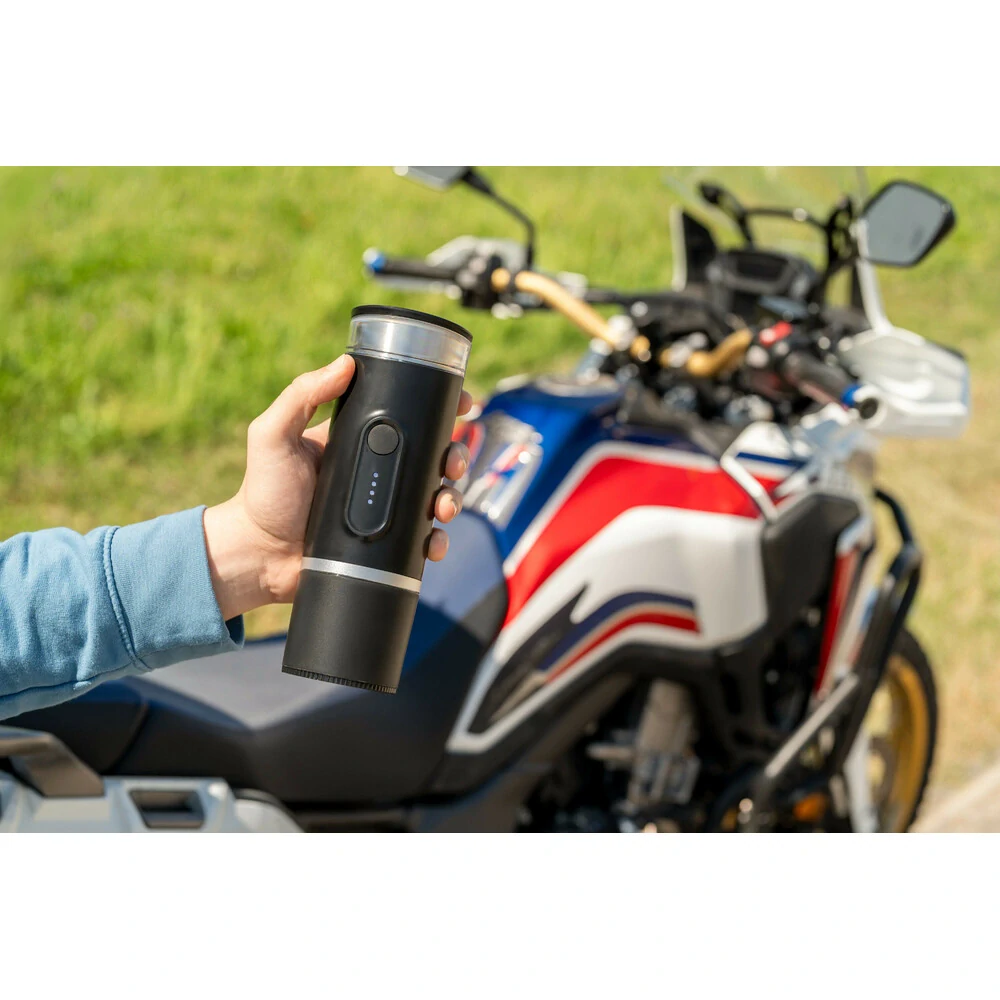 Přenosný kávovar Lampa Cafyn Heat 90 ml, 140 W, 2600 mAh, 15 bar, USB-C, automatický ohřev
