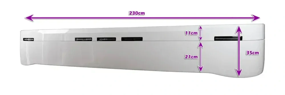 Sluneční clona s výřezem pro Scania New Gen S/R 35cm hluboká