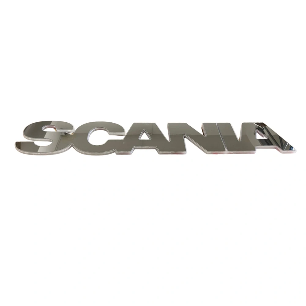 LED podsvícený nápis SCANIA- Nerezový