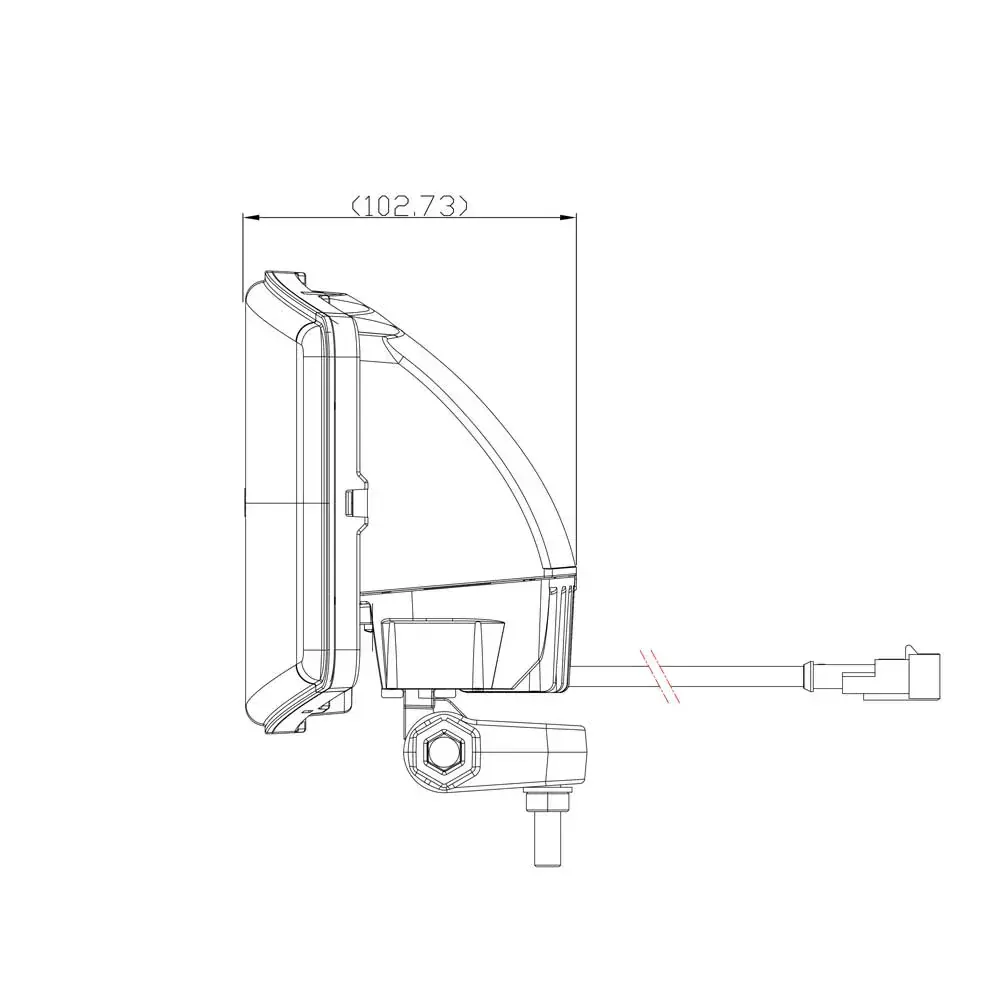 LED dálkový reflektor Boreman 432 mm 55 W 6875 Lm HYBRID 6200