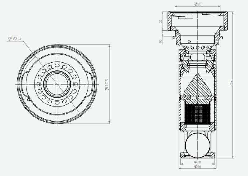 Zabezpečení proti krádeži paliva Hercules vnější 80 mm