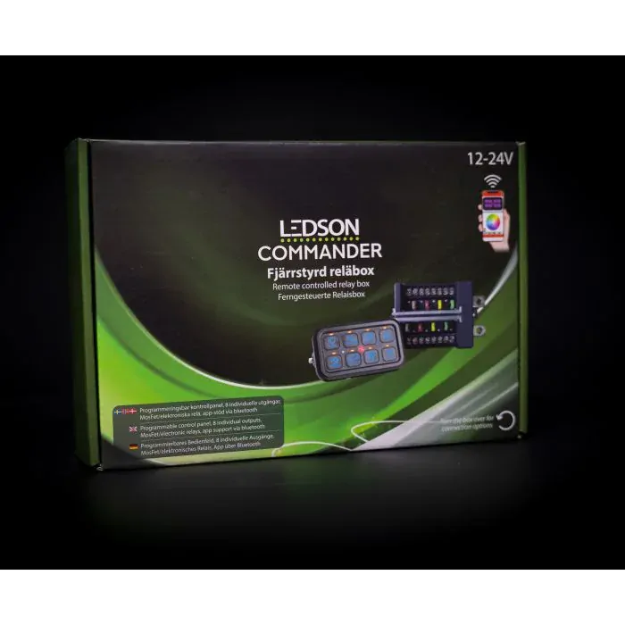 Dálkový ovladač Ledson Commander8 Gen2, 12/24V do auta a kamionu, bluetooth