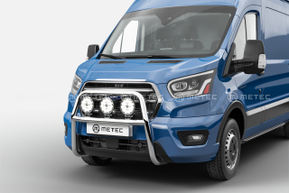 Přední ochranný rám velký ø60mm 3 fixní upínadla světel | FORD TRANSIT 19-